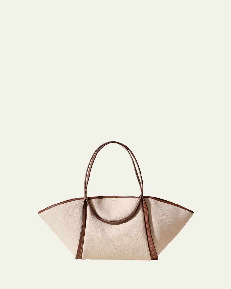 Cuber Organic Cotton & Leather Tote Bag